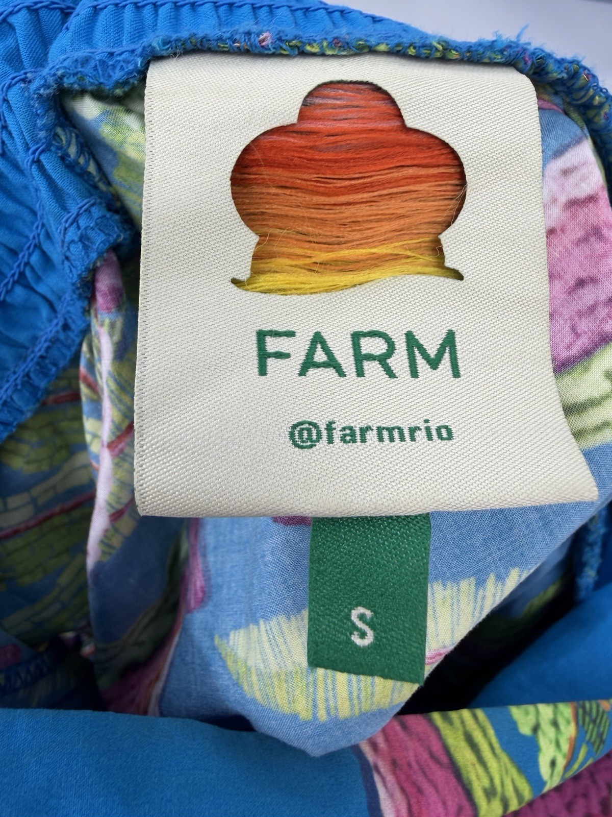 Anthropologie Farm Rio Tropics Tiered Midi Dress Size Small-FLAW