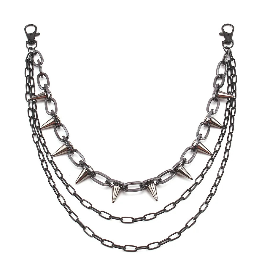 Hip Hop Punk Metal Wallet Chain Keychain Jeans Pants Waist Chain Unisex