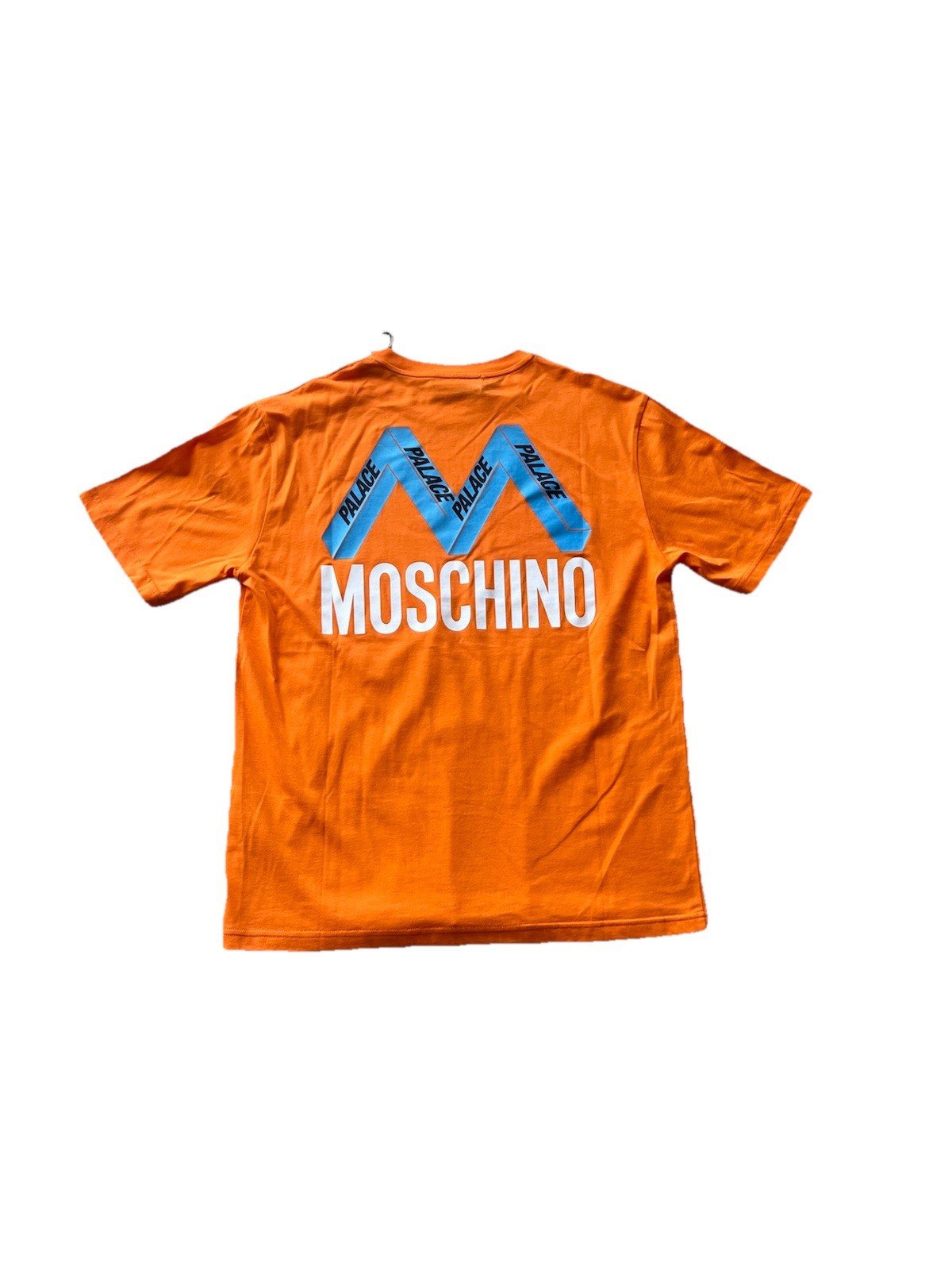 Palace x Moschino Men’s Orange Short Sleeve T Shirt Size XL BNWT MSRP $265