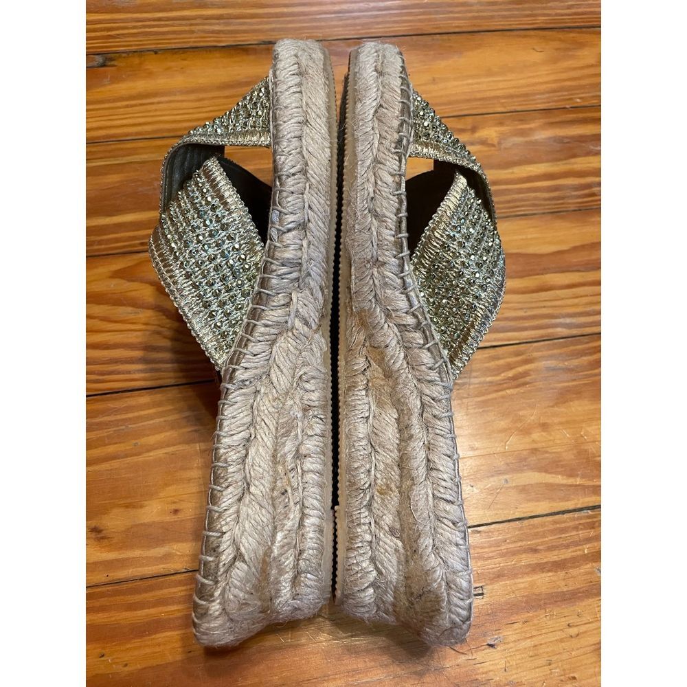 Baretraps Gold Espadrilles Sandals for Women Size 6.5
