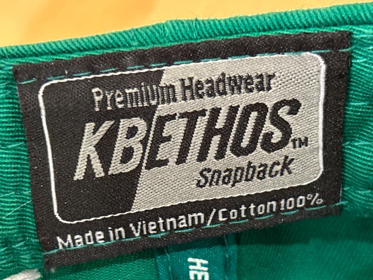 Boston Celtics Hat Cap Snapback Green Embroidered Spell Out Kbethos