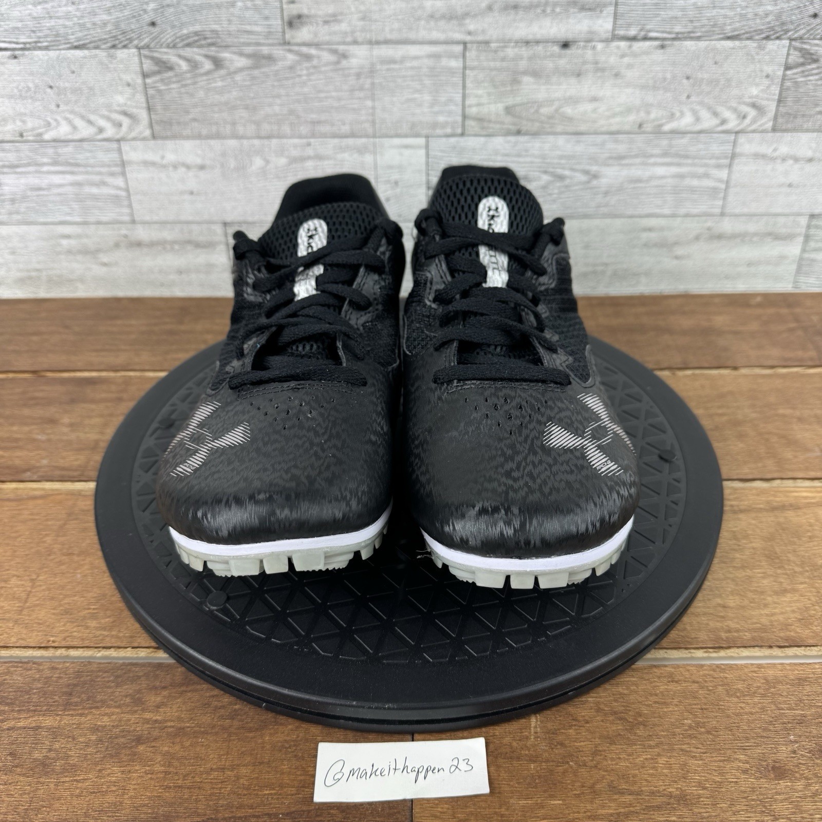 Under Armour U Kick Sprint 4 Track Spikes Black White 3025461-002 Men Size 11.5