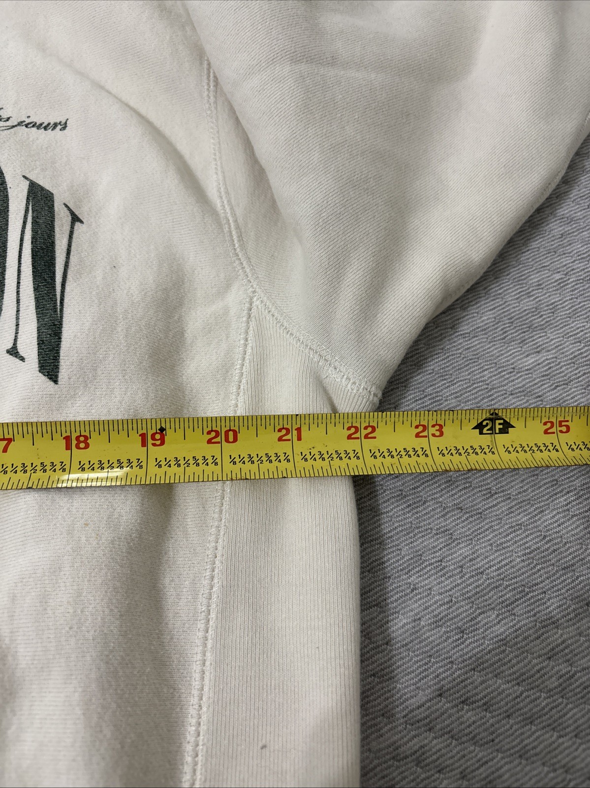 Carte Blanche Men’s Crewneck Sweatshirt Off White Large