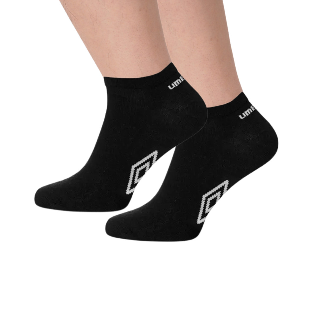 New Men’s Official Summer Umbro Trainer Socks White Black Size 6-11