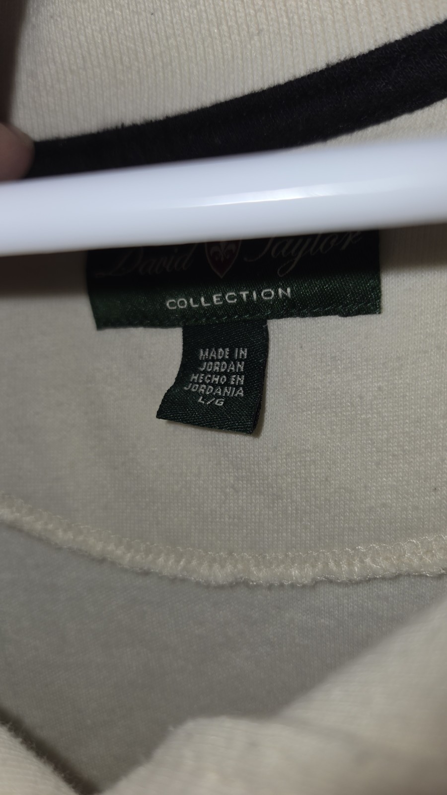 David Taylor Collection Men’s L/G White Solid Short Sleeve Collared Polo Button