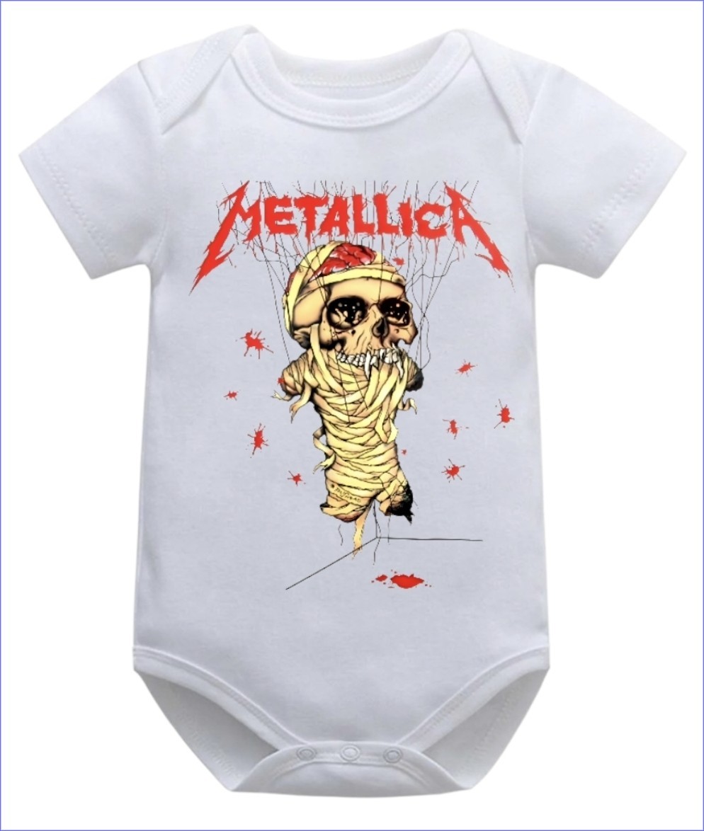 Metallica Baby Bodysuit 3-6m 6-9m 9-12m 18M, and 24M