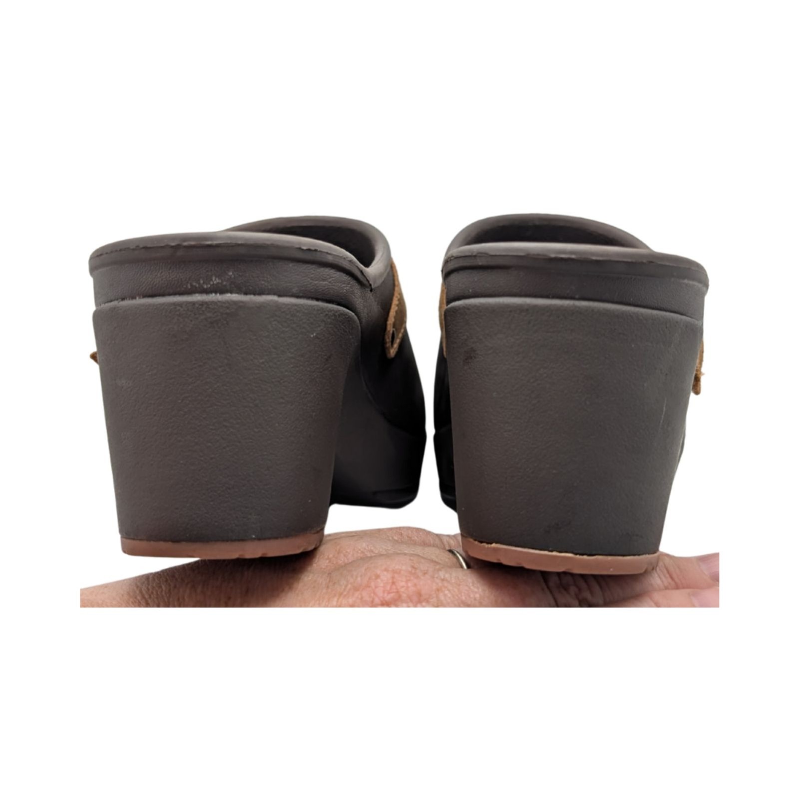 Crocs Sarah Belted Clog Brown Espresso Size 10
