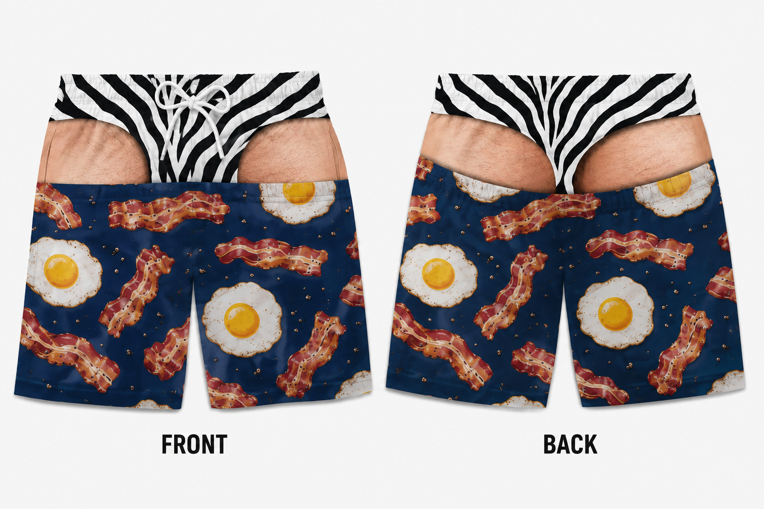 Personalized Funny Men Swim Trunks, Custom Beach Shorts Bathing Suit (S-5XL)