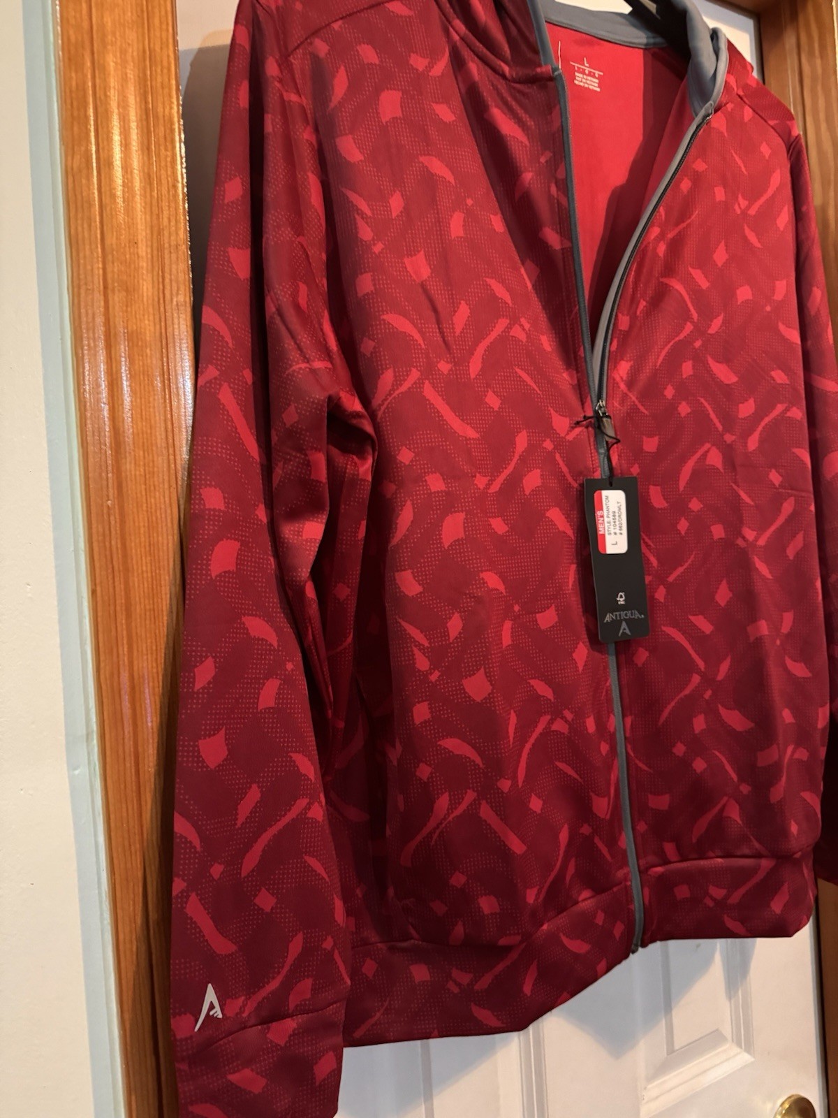 Antigua Apparel – Phantom Men’s Hooded Jacket ;red Color ,The Lions Of Morocco