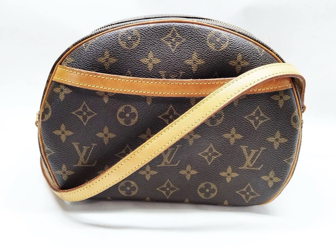 Louis Vuitton Semi-Circle Shoulder Bag Brown Leather