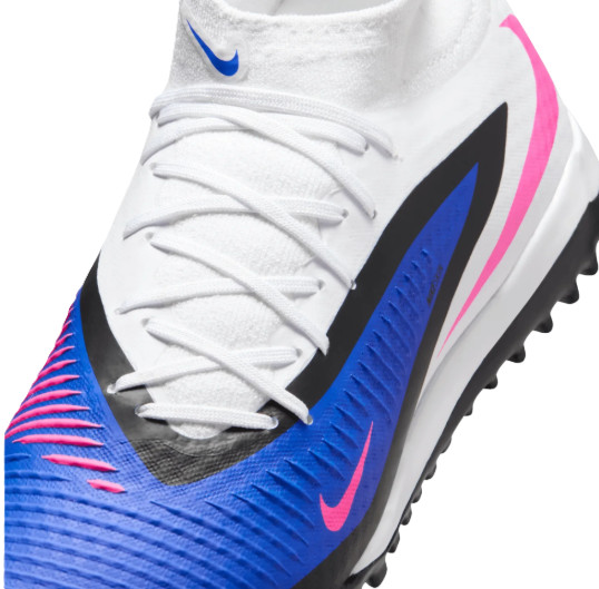 Nike Men’s Phantom 6 High Academy TF Soccer Racer Blue/White/Pink HQ2277-446 K