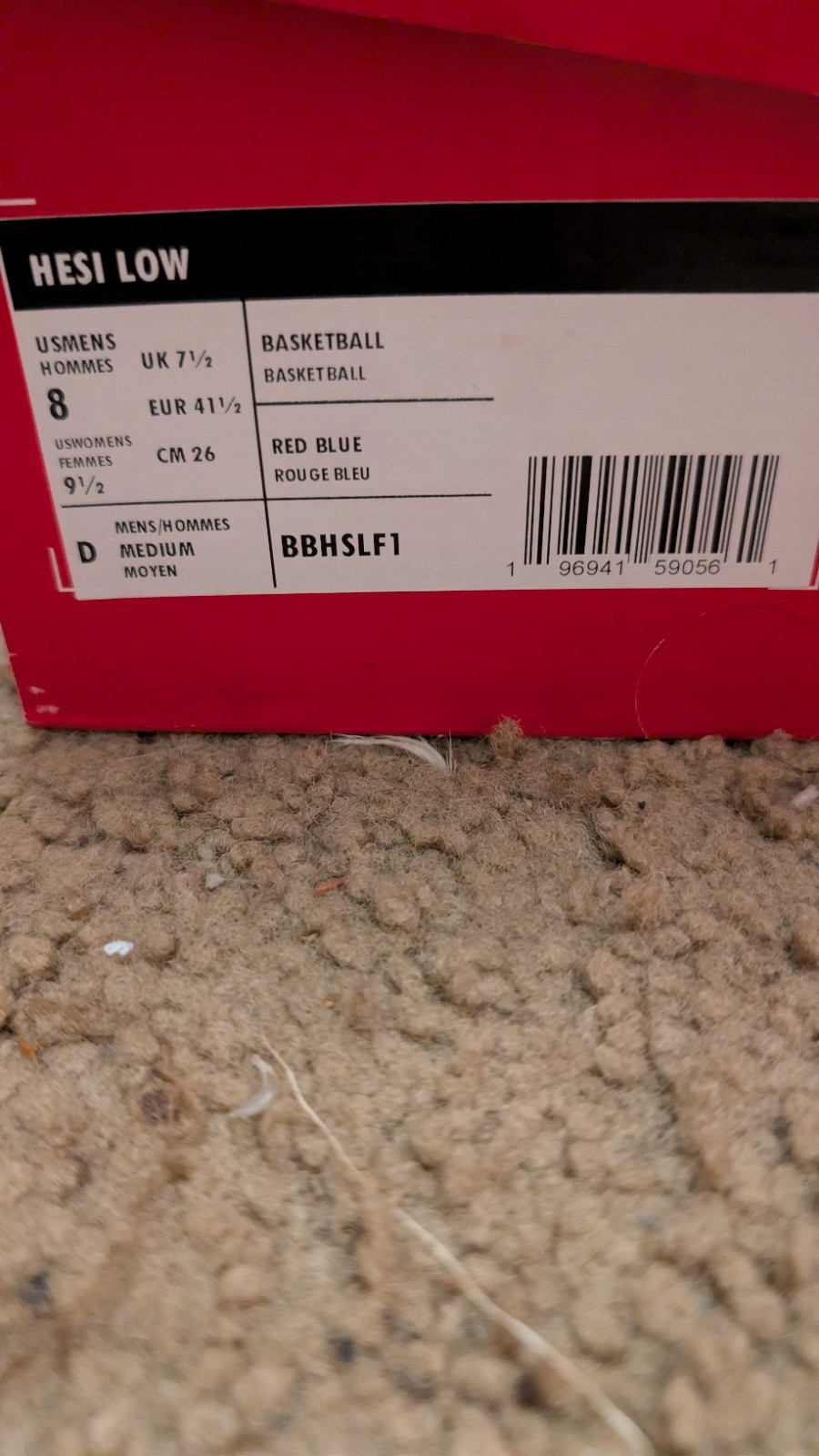 New Balance Hesi Low Letterman Size 8 Men’s Size 9 1/2 Womens