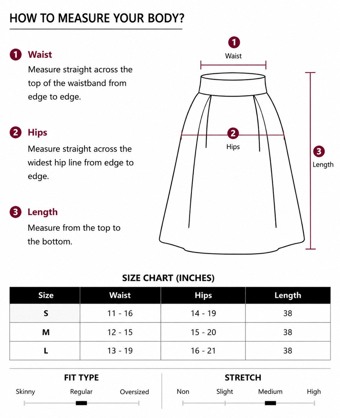 Women’s Ruched High Waist Asymmetrical Midi Skirt Side Slit