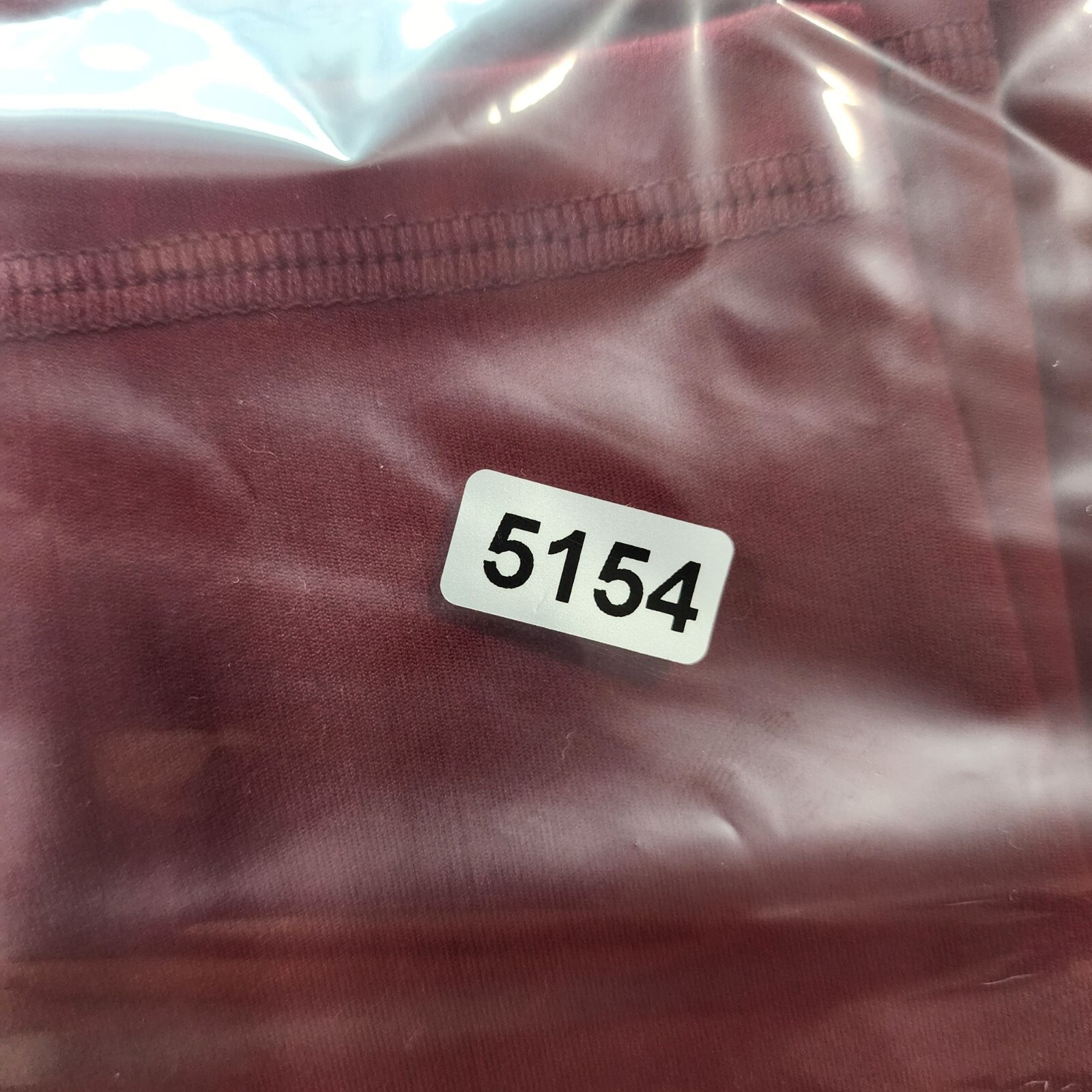 Womens Burgundy Leggings Pants w/ Pockets Stretch Polyester Spandex Blend 3XL