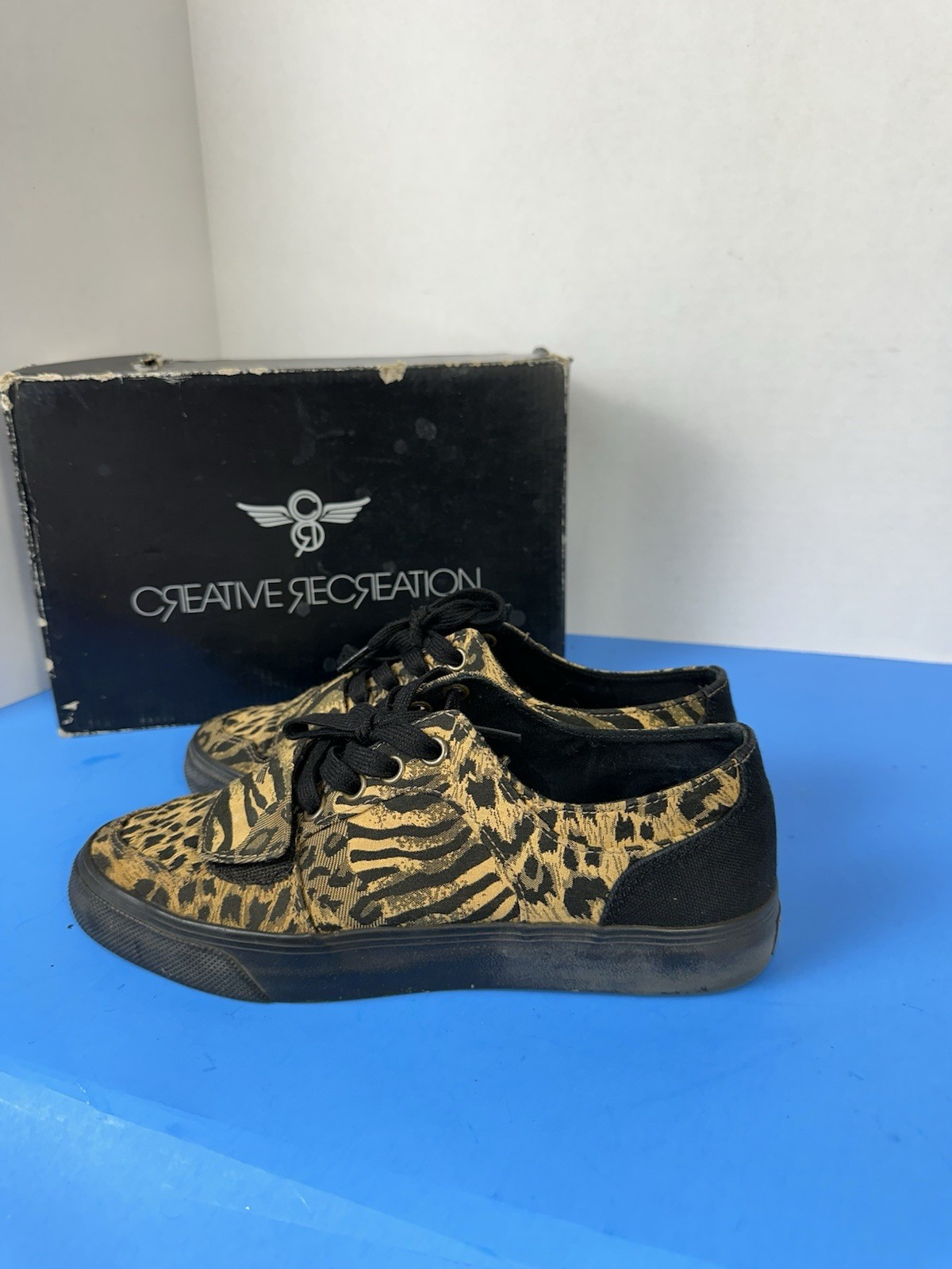 Creative Recreation Cesario Lo XVI ‘Black/Brown/Cheetah’ Womens Size 7,5