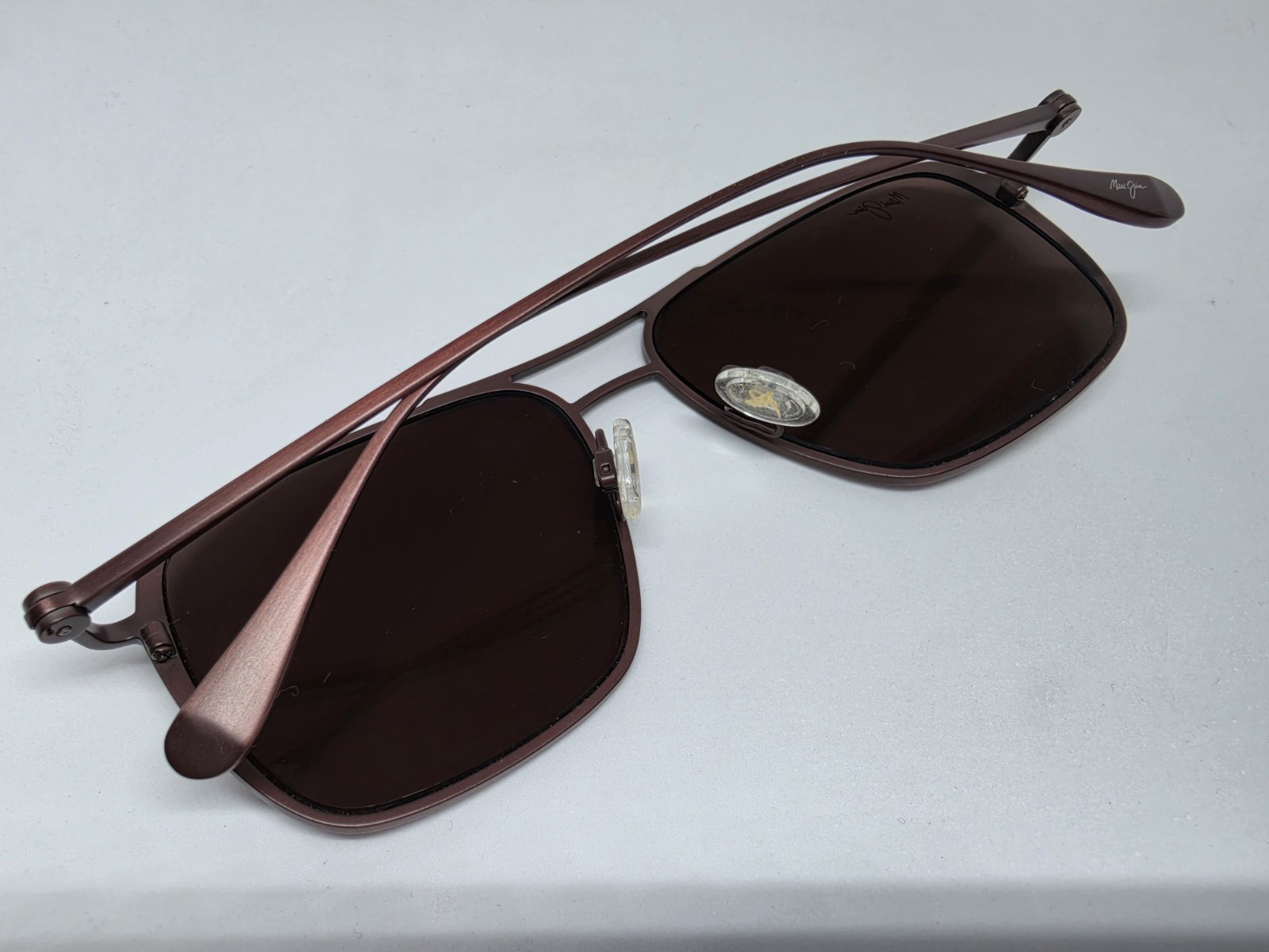 Maui Jim Beaches MJ 541 07 Titanium Matt Burgundy Frame, Maui Sunrise Polarized