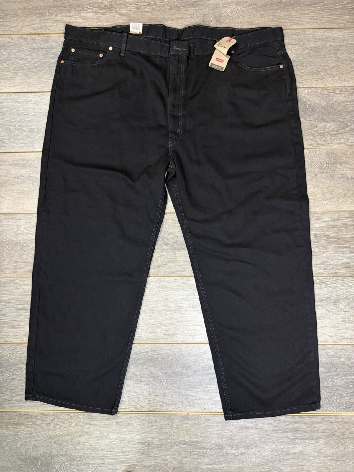 Levi’s 550 Black Straight Leg Denim Jeans Size 56 x 32