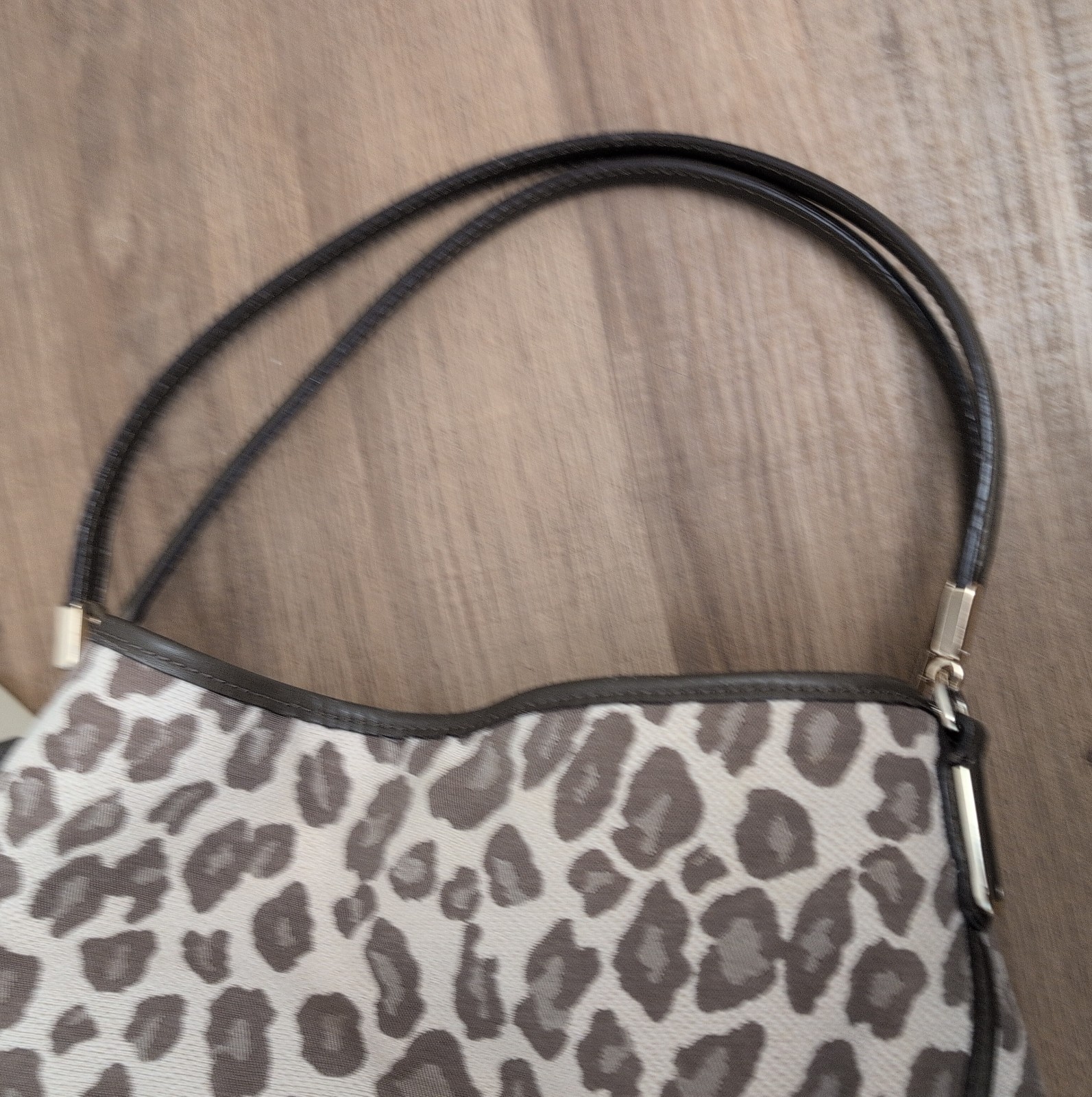 Coach Madison Phoebe Ocelot Leopard Print Beige & Tan Shoulder Bag 27908 *Flaws