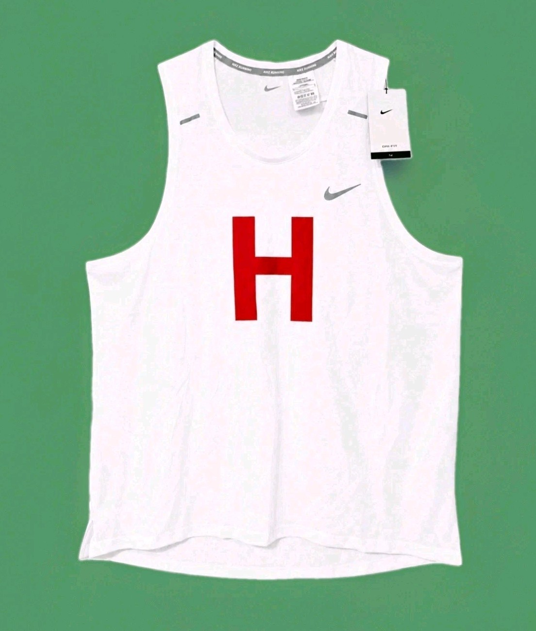NWT! Original Nike Men’s Dri-FIT Tall Sizes L/XL- Running Singlet-Silver Accents