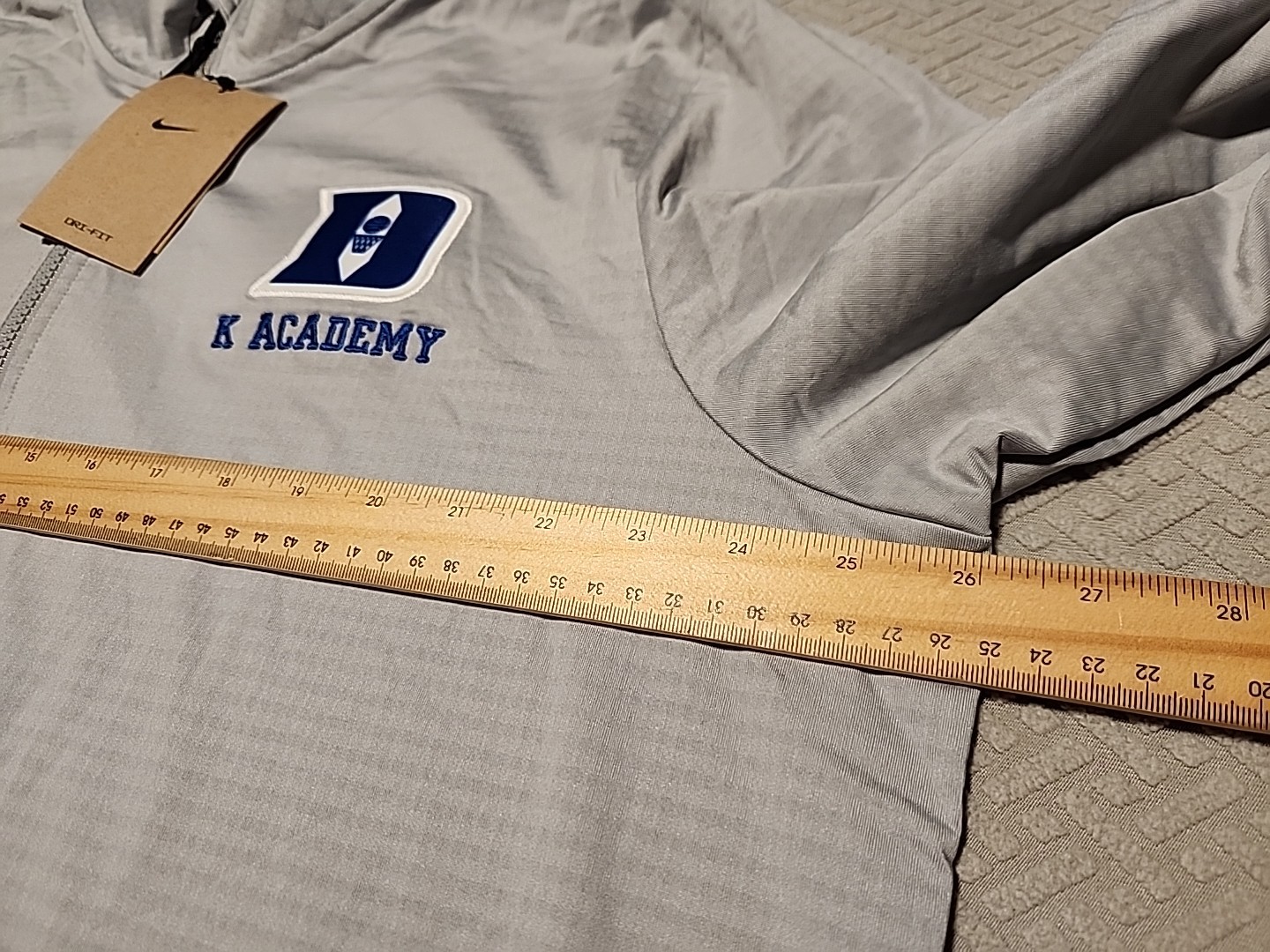 Rare NWT Duke Blue Devils 1/4 ZIp Grid fleece golf Pullover COACH K ACADEMY XXL