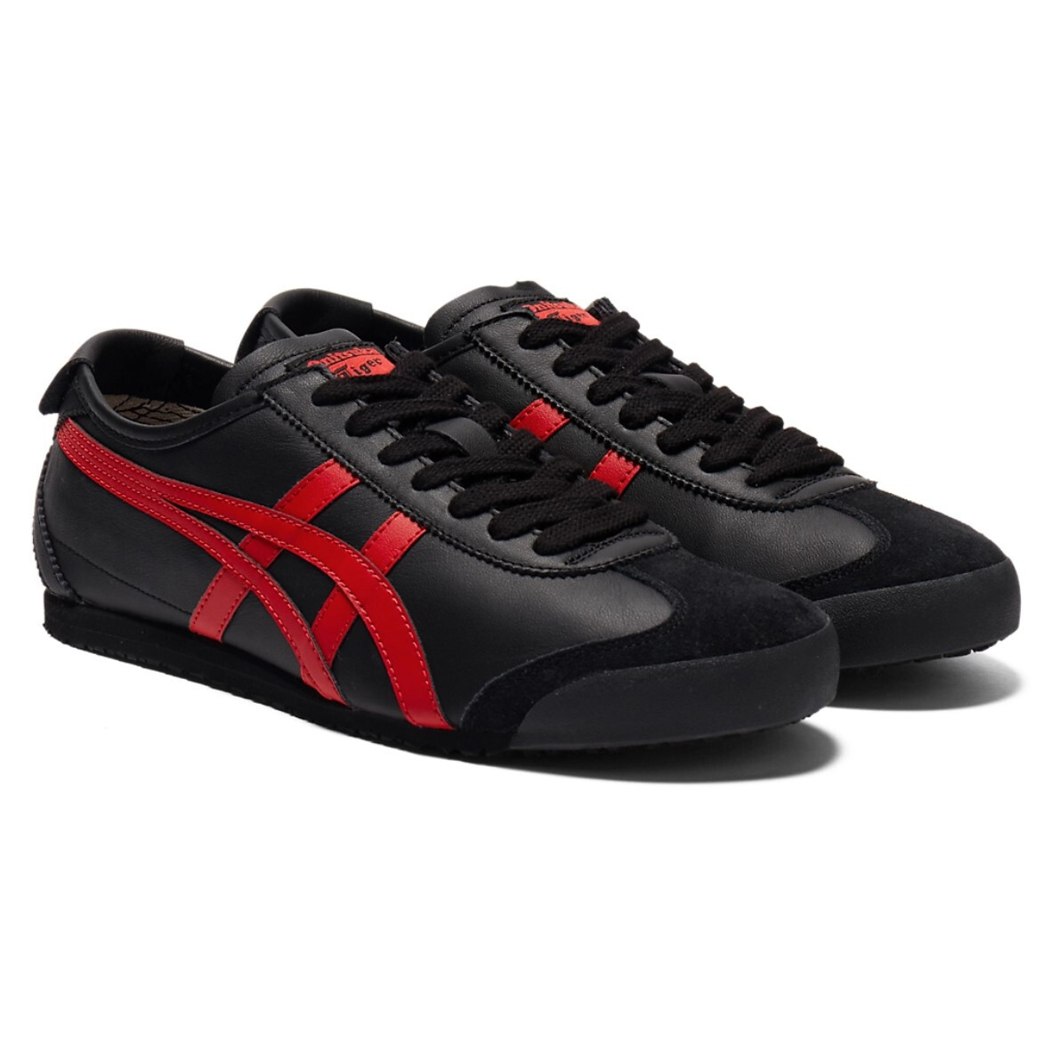 Onitsuka Tiger MEXICO 66 1183C102 004 BLACK CLASSIC RED WITH BOX