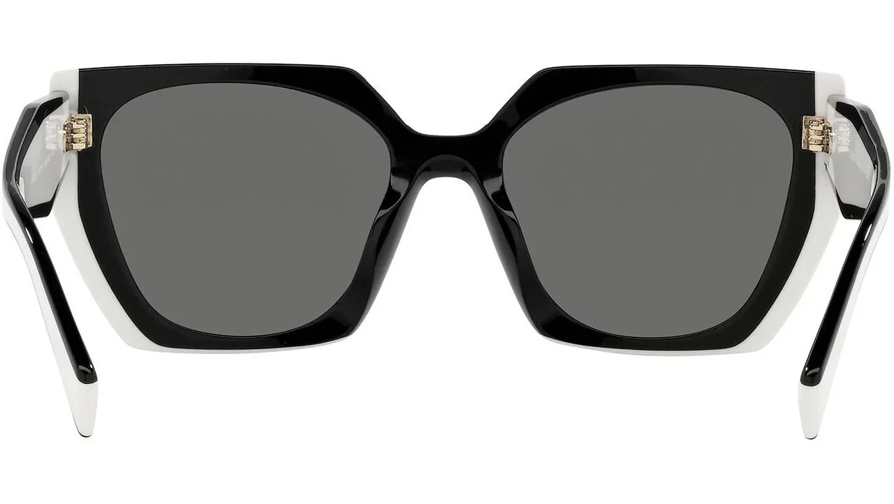 PRADA PR15WS 09Q5S0 Black White Dark Grey Women’s Sunglasses New