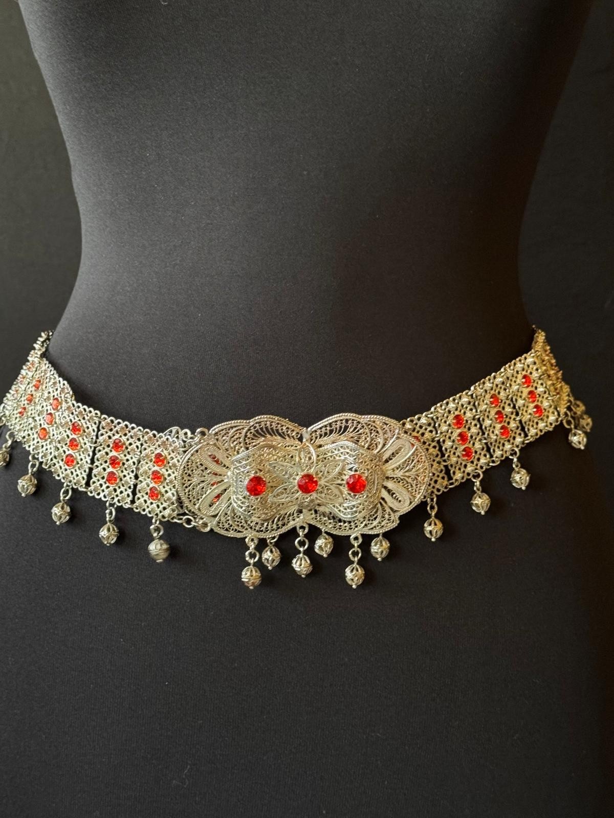 Bridal Belt, Filigree Embroidered, Ottoman Model Bindalli Belt, Anatolian Turkis