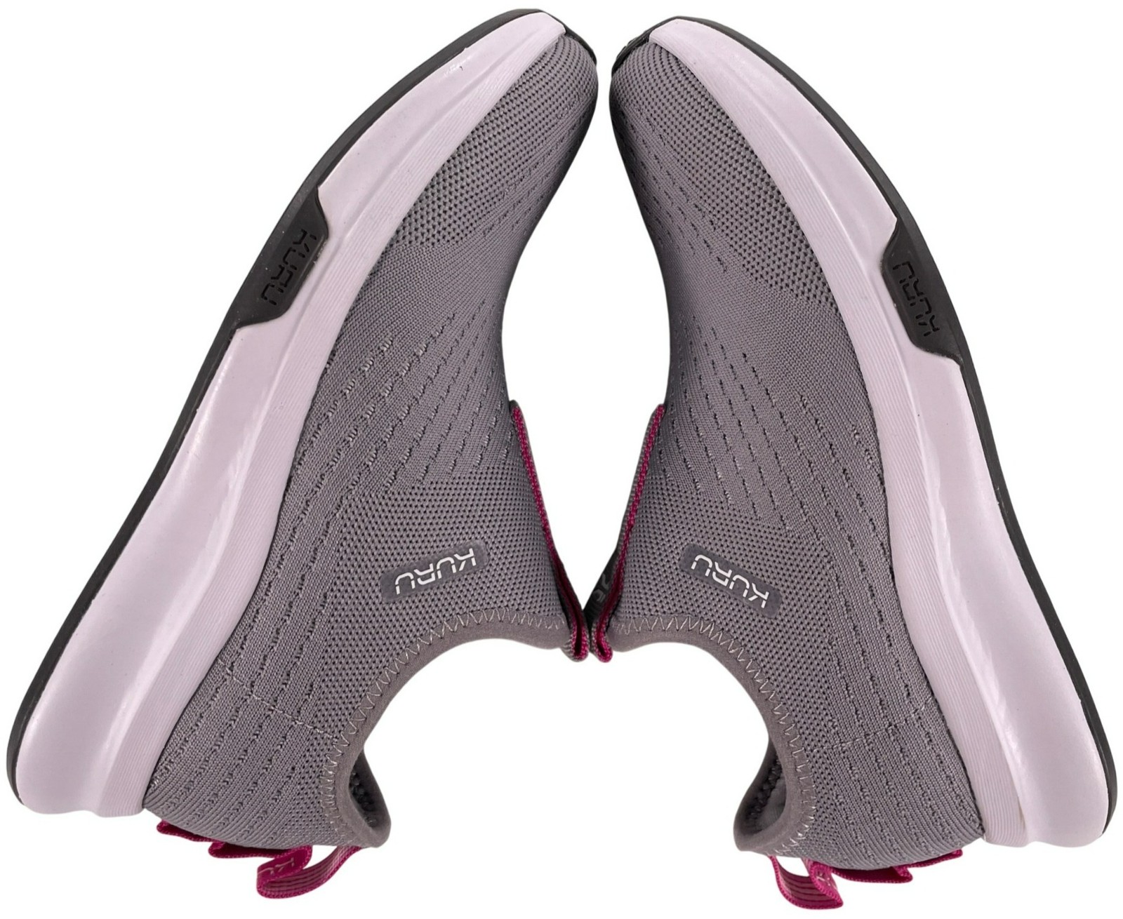 Kuru Atom Slip-On Sneakers Gray Pink Lightweight Breathable Women’s Size 6.5 NEW