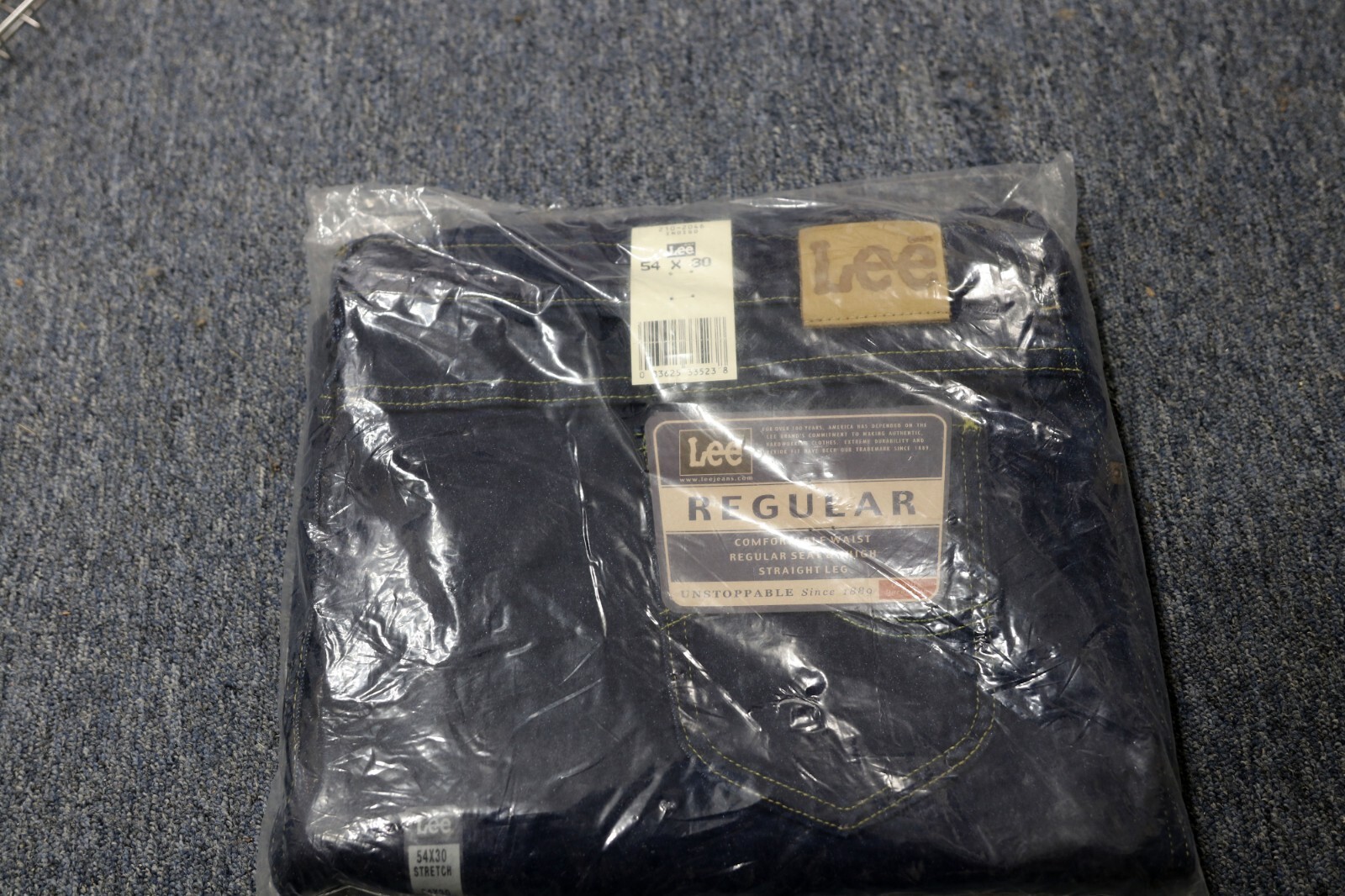 LEE Regular Fit Jeans Straight Leg Regular Seat & Thigh At Waist Double Blue