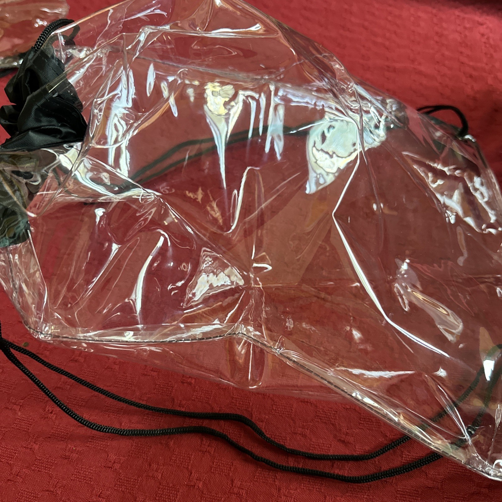 Lot 13 Clear Drawstring Backpacks Stadium Approved PVC School Security Bag