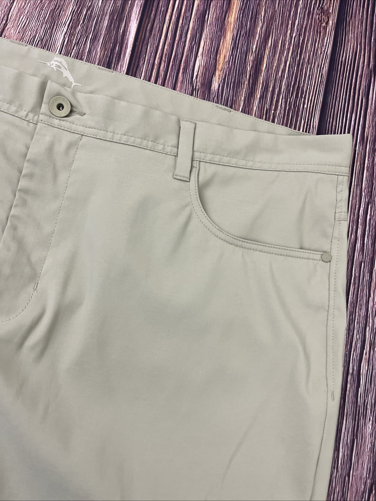 Tommy Bahama Tech Performance Beige Pants Mens Size 46×30 (Actual 47×28)