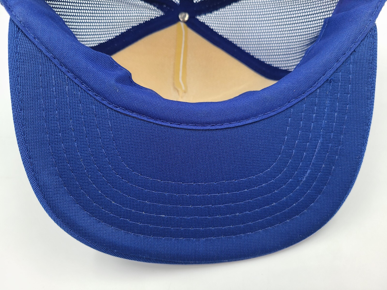 Vintage Alumicor Mesh Trucker Snapback Hat Cap Canada Aluminum Men White Blue