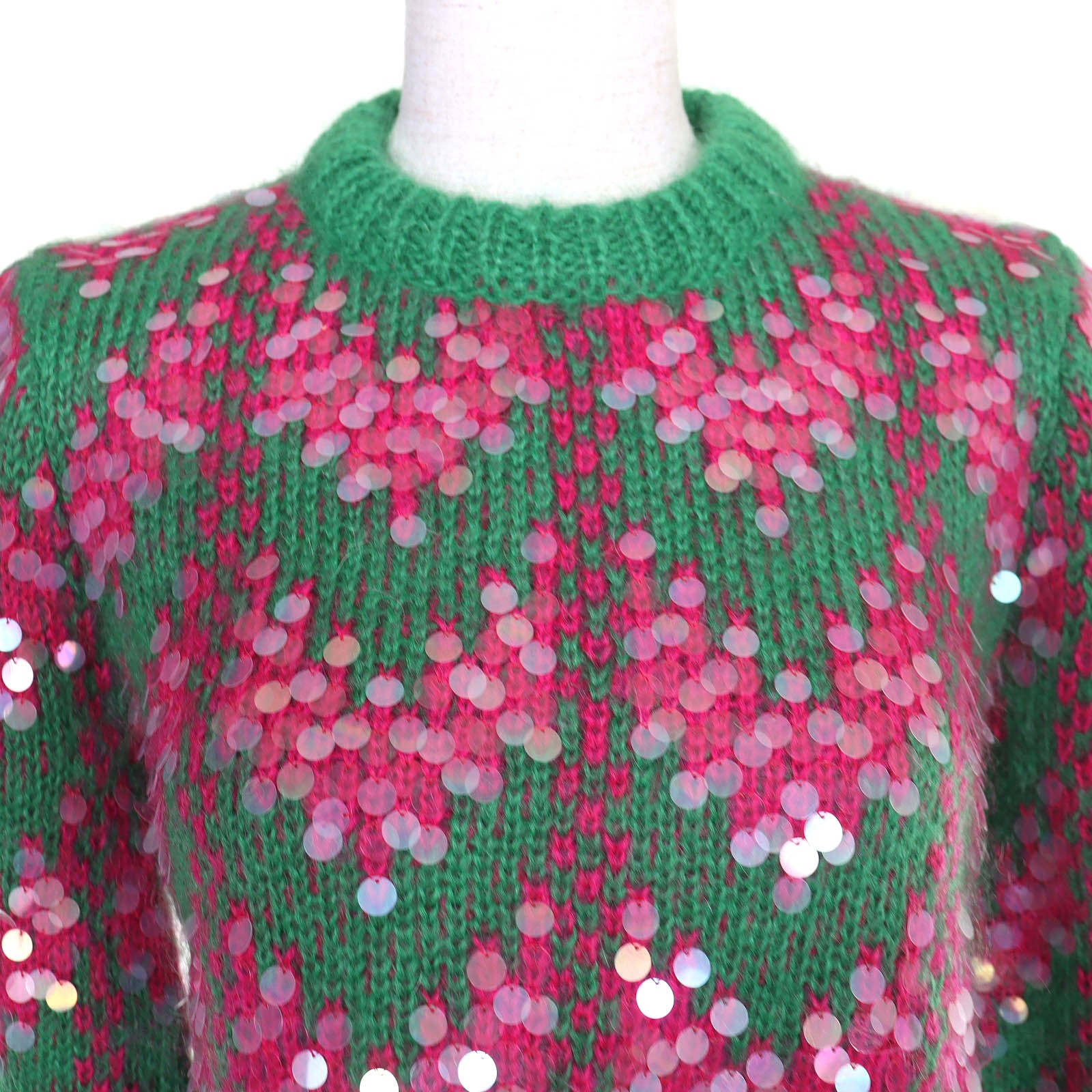 Gucci Sequined Mohair Blend Knit Top – DUTY FREE