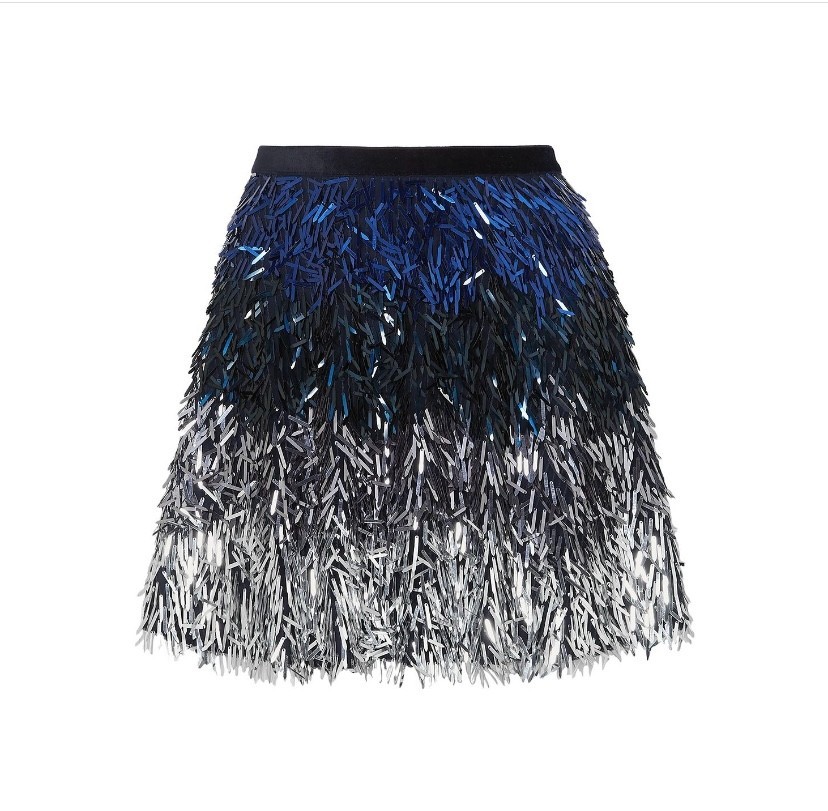 Alice Olivia Cina Sequinned Tulle mini Skirt size 10-12AU/8US/40EU RRP $1008