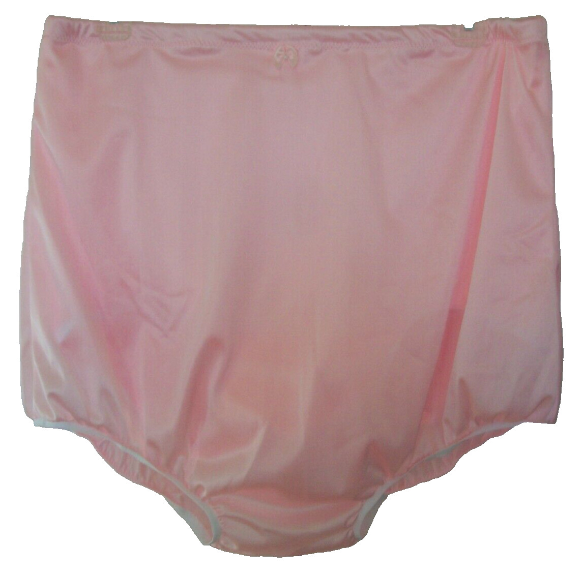 4 LAYER Pink NYLON TRICOT Bubble Bloomer Panty 30-44″ ENCASED WAIST **