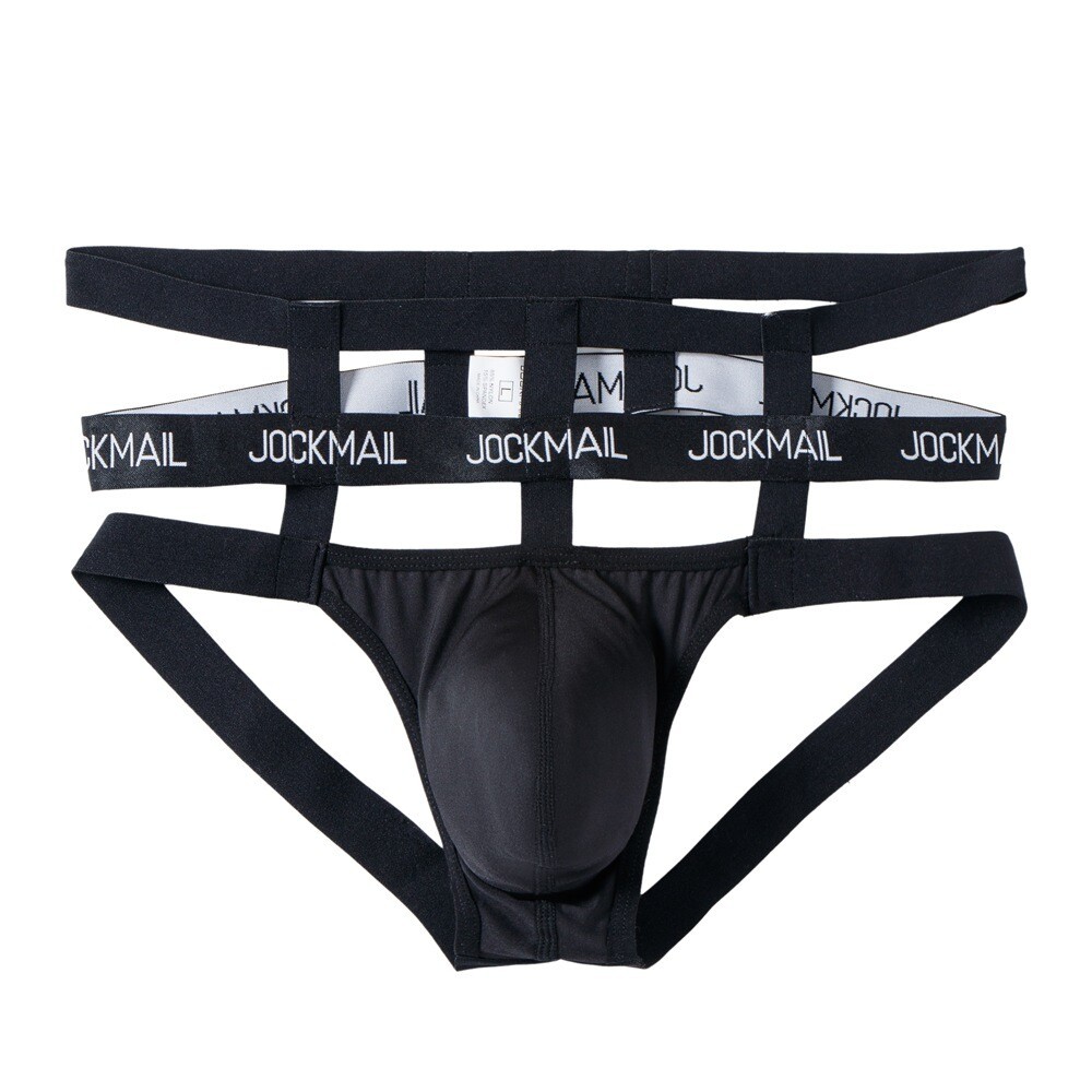 JOCKMAIL Sexy Men Underwear,Jockstrap G-string Pouch Panties Thong BIKINI Briefs