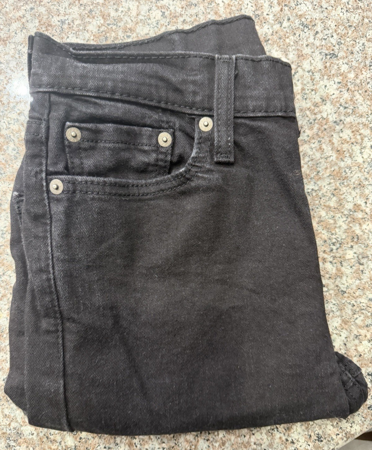 Levi’s Men’s Black Dark Wash Denim Jeans Slim Fit Skinny Mid Rise 5-Pocket