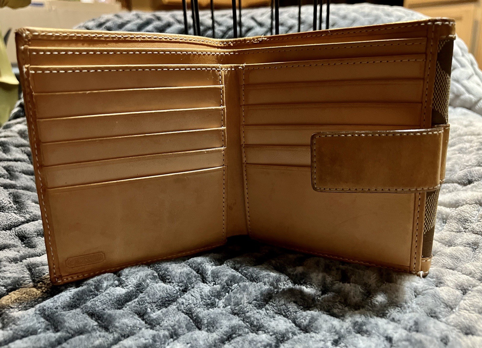 Coach C Logo/Monogram Bifold Wallet