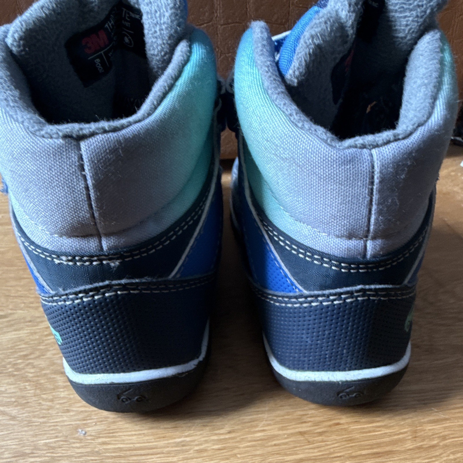 Hatley Winter Wonderland Unisex Kids Blue Winter Boots Hook & Loop 3M 13