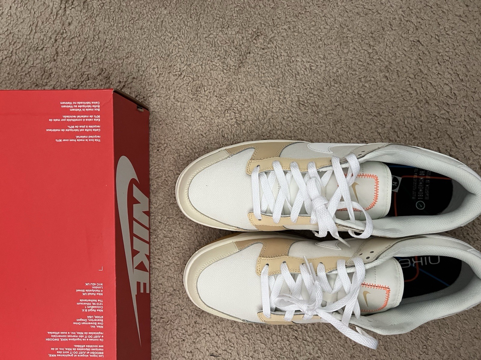Size 14 – Nike Dunk Low SE Patchwork White Sail Sanddrift NBY FJ5475-100
