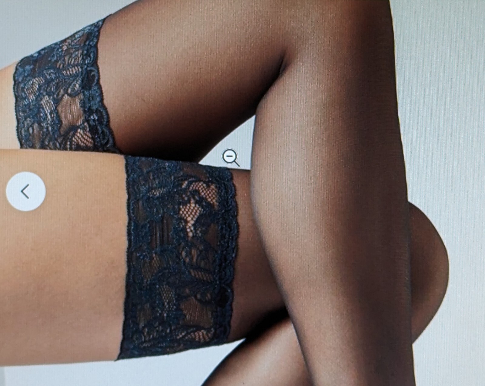 CALZEDONIA 20 DENIER SHEER THIGH HIGH STOCKINGS SIZE: L BLUE