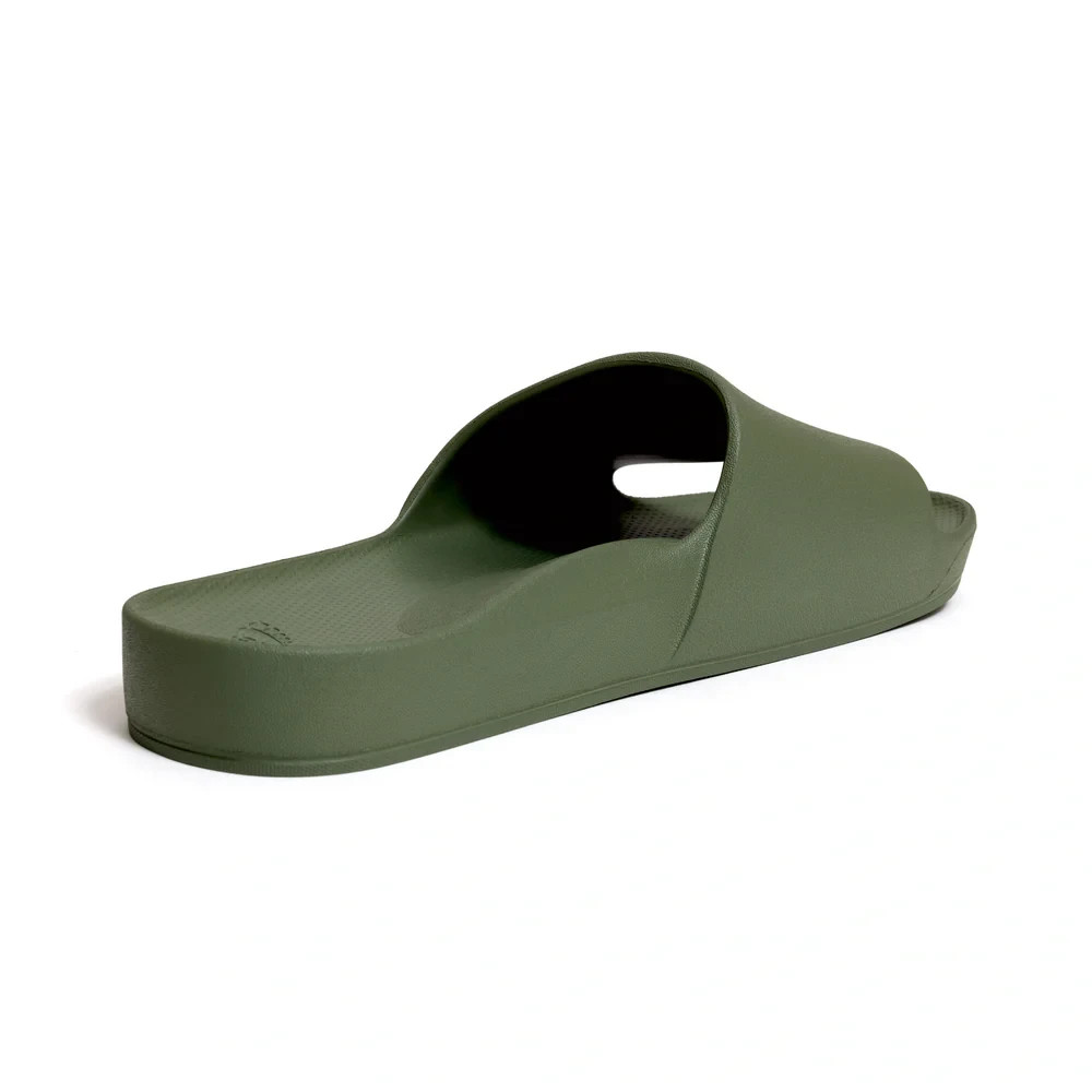 Archies Arch Support Slides Olive Green Unisex NEW With Tags