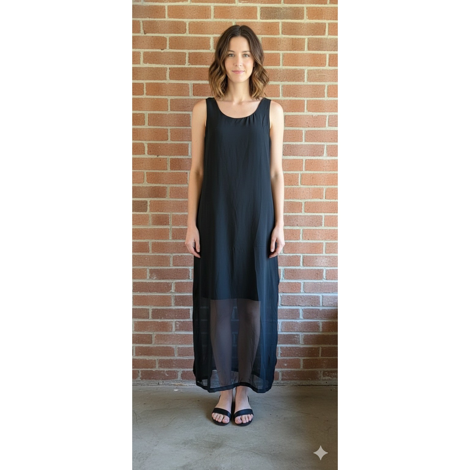 Black Dress M Flowing Whimsigoth Dark Fairy Punk Witchy Minimalist Grunge Boho