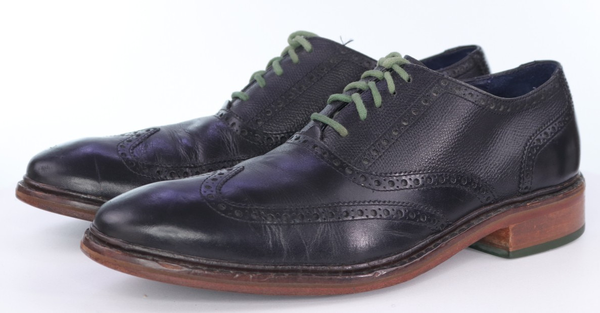 Cole Haan Colton Men’s Wingtip Dress Shoes Size 11.5 M Leather Black C11756