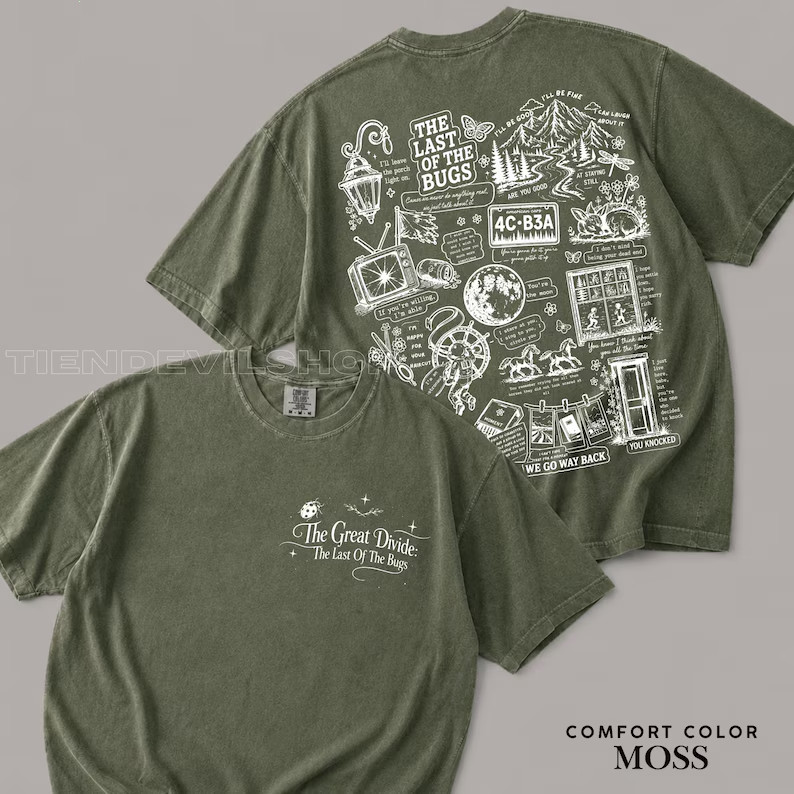 The Great Divide Shirt The Last Of The Bugs Vintage Indie Folk Music Graphic Tee