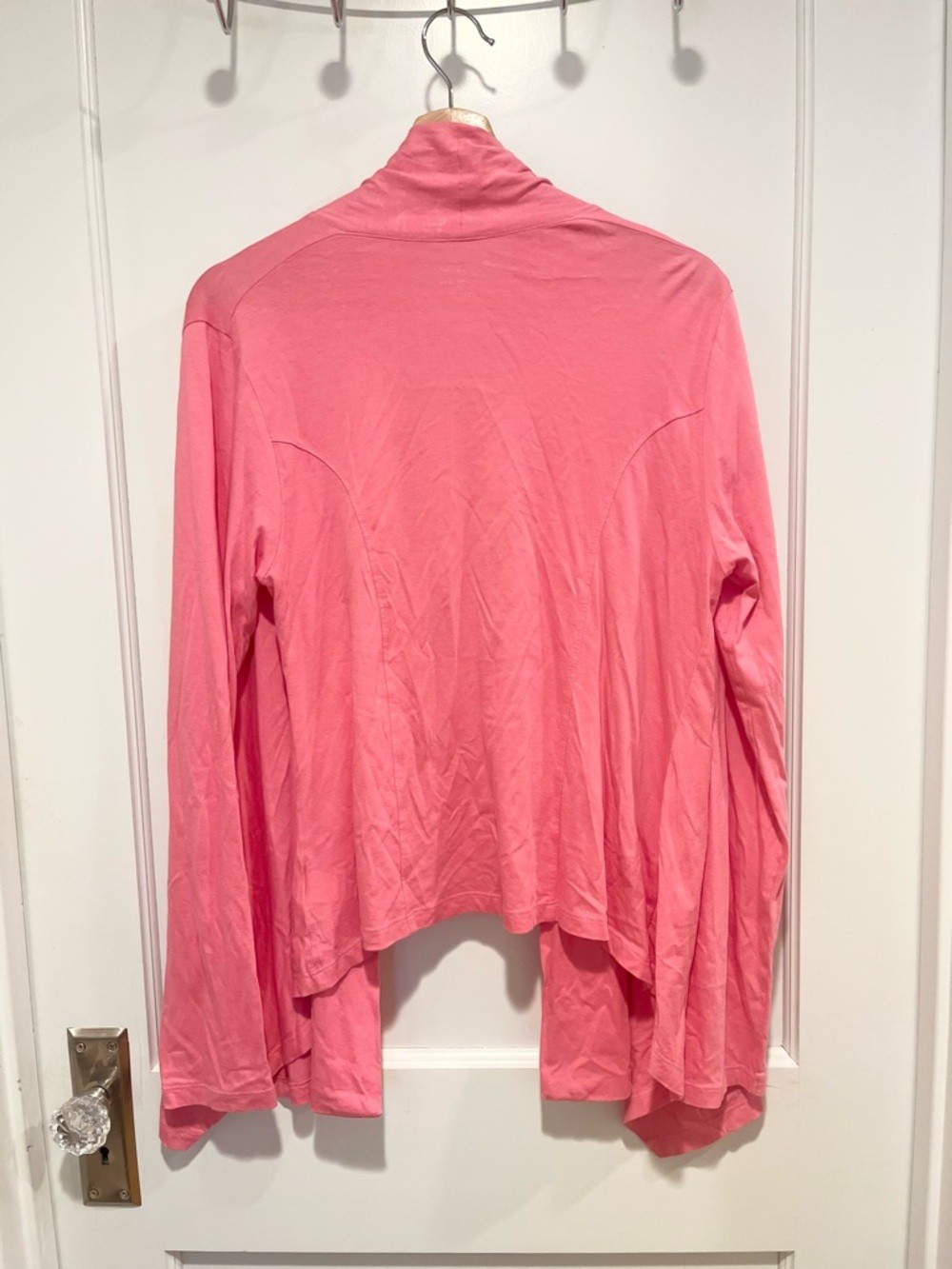 Lilly Pulitzer Katia Pink Pima Cardigan Sweater Pink Large