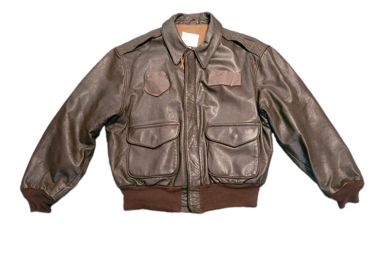 VINTAGE Avirex LTD A-2 Bomber Flight Jacket. Size 46 S Brown Leather USA Made