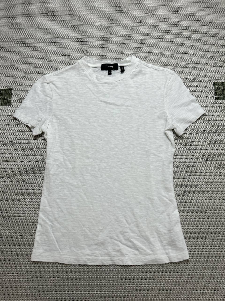 Theory Shirt Womens Xxs White Cotton Pullover