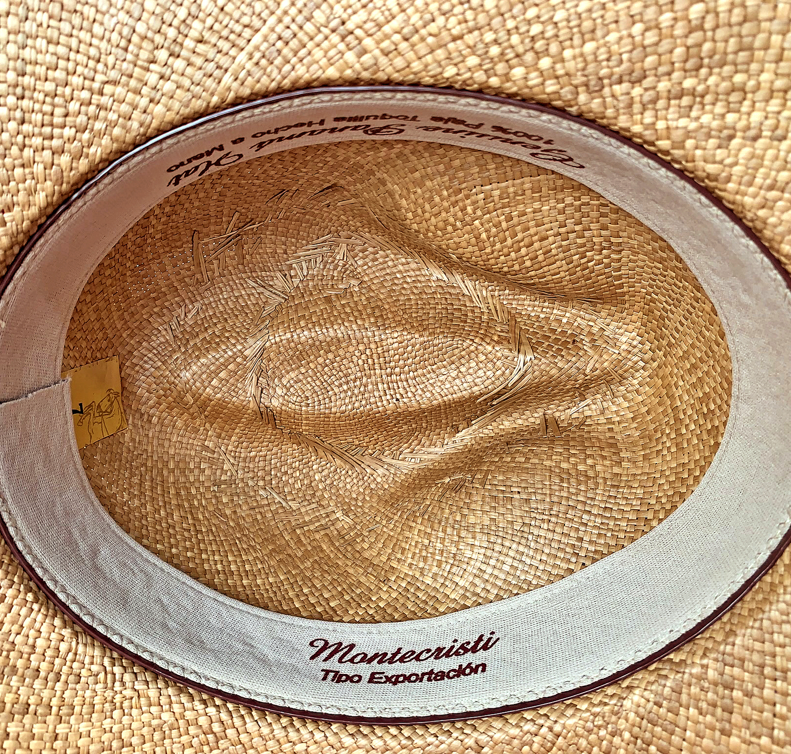 GENUINE PANAMA HAT COWBOY VAQUERO STYLE ECUADOR TOQUILLA STRAW LARGE BRIM