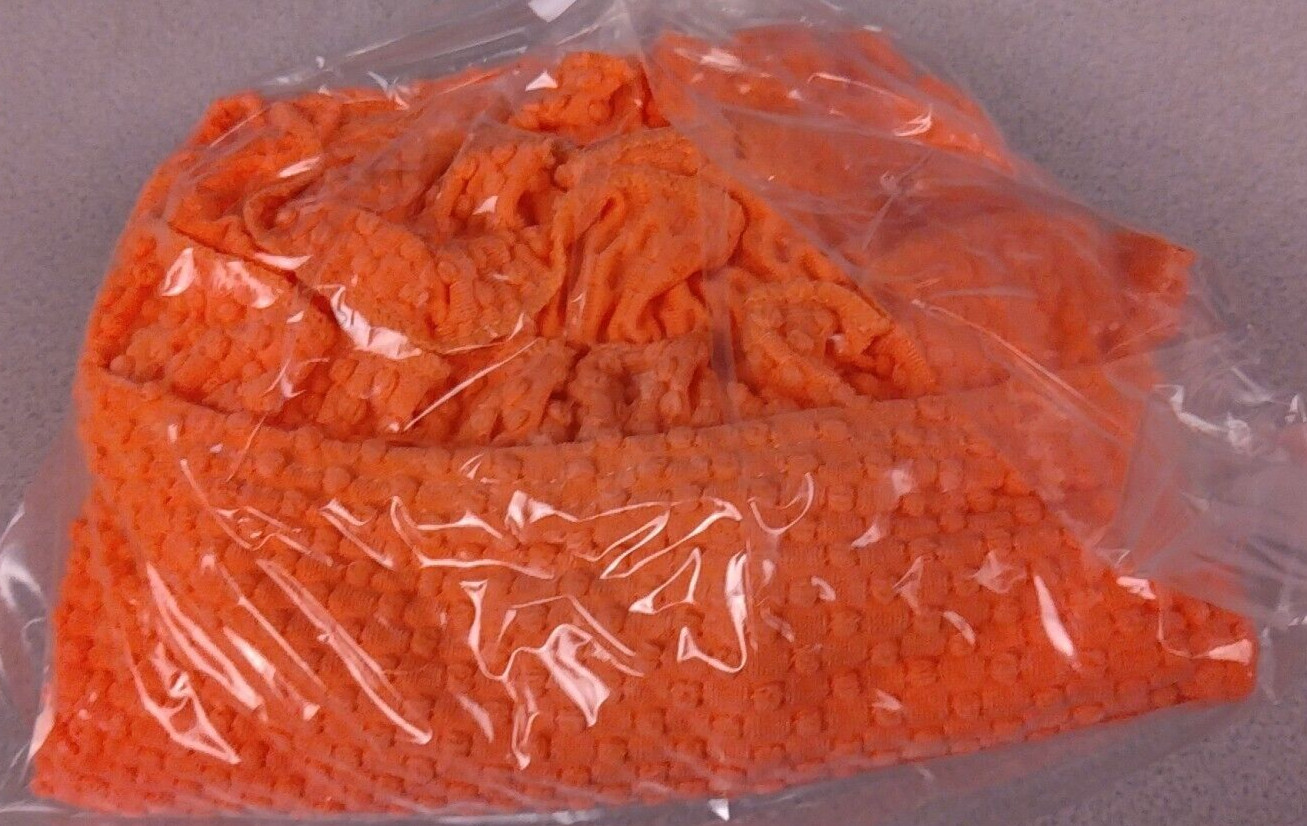 Unbranded Juniors Orange Ruffled Waist Bikini Swim Bottoms Size L – New. (51)